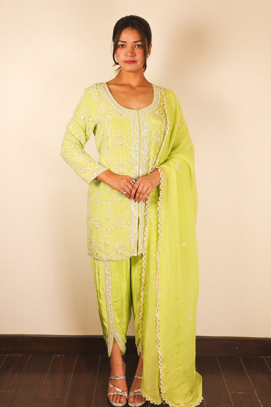 Aabish - Handwork Kurta Dhoti set