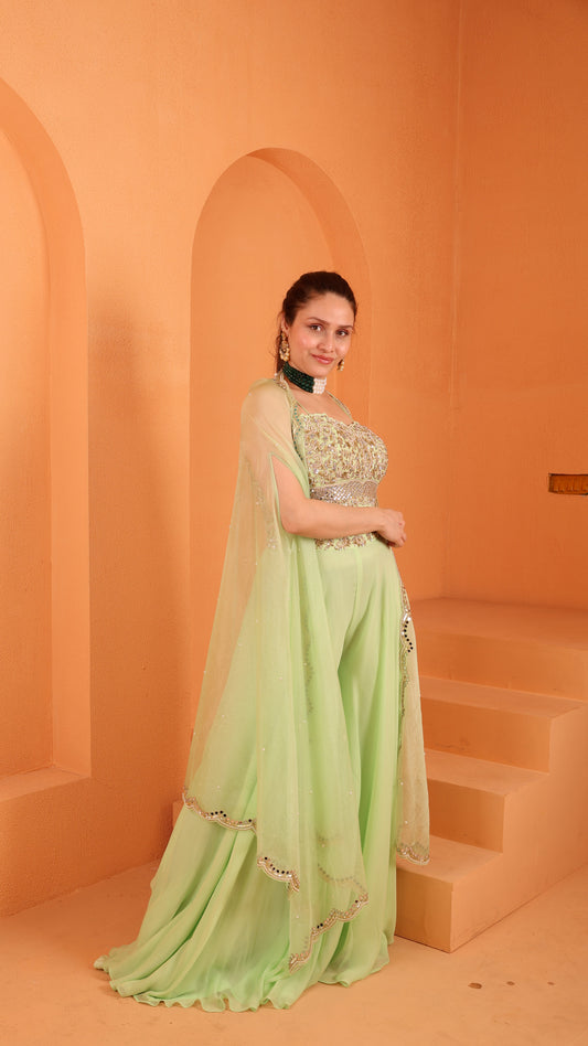 Aadah - Hadwork Cape set