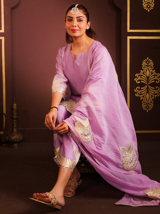 Aashna - Applique work Kurta Set