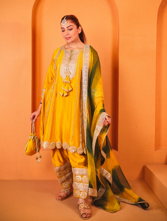 Indra - A line kurta with Salwar