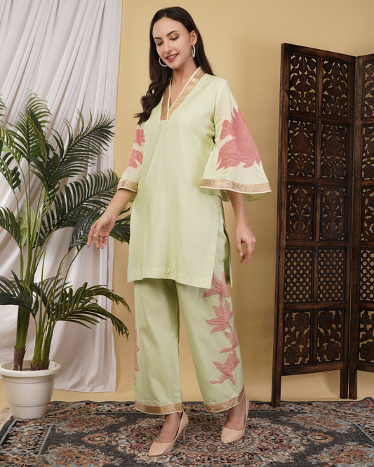 Mohsina - Applique work Co-ord set