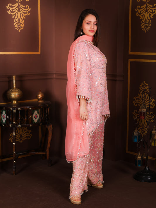 Mysha - Handwork Kurta with Bell Bottoms
